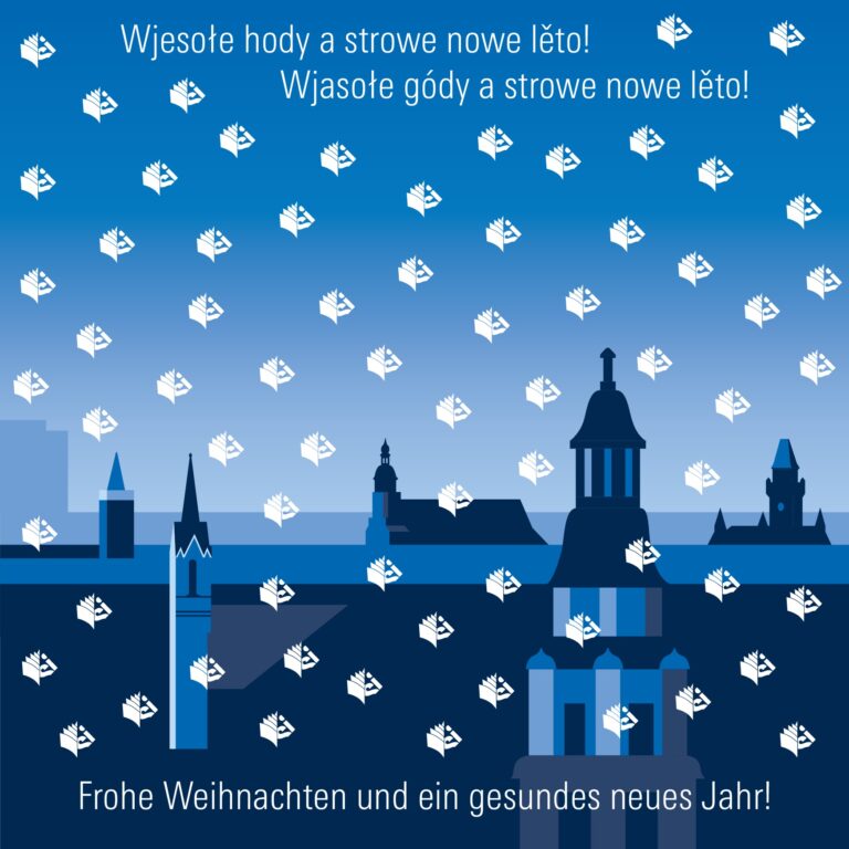 Digitale Weihnachtskarte mit Neujahrsgruß © Sorbisches Institut / Ralf Reimann (2024)