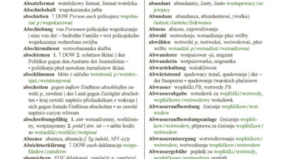 Leseprobe aus dem Deutsch-obersorbischen Wörterbuch neuer Lexik (S.18)